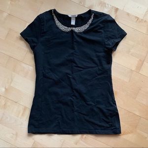 Ann Taylor sparkle collar top